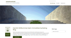 Desktop Screenshot of immobilienmarketing-blog.de