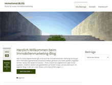 Tablet Screenshot of immobilienmarketing-blog.de